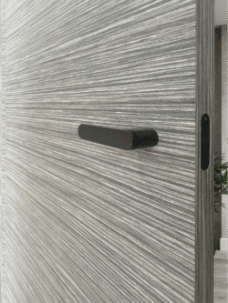 Masan solid core wood veneer interior door system with concealed hinges and magnetic lock by MR DOOR US 3