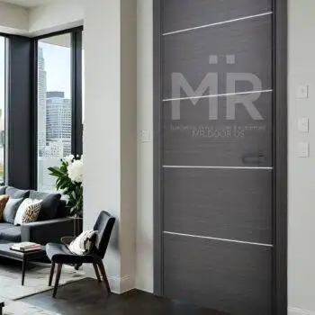 DAEGU Wood Veneer Door with Solid Core, Premium Hinges, and Privacy Magnetic Lock ($799)
