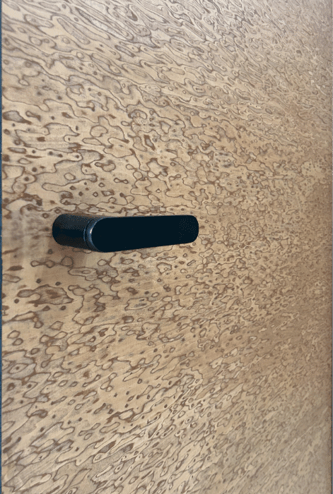 Mokpo solid core wood veneer interior door system with magnetic lock and concealed hinges by MR DOOR US 2
