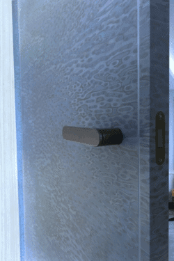 Busan modern solid core interior door with concealed hinges 3