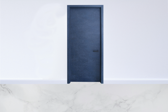 Busan modern solid core interior door with concealed hinges 4