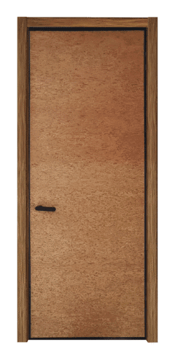 Mokpo solid core wood veneer interior door system with magnetic lock and concealed hinges by MR DOOR US