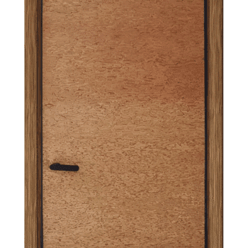 Mokpo solid core wood veneer interior door system with magnetic lock and concealed hinges by MR DOOR US