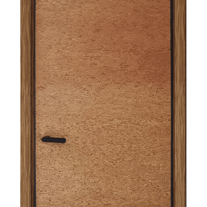 Mokpo solid core wood veneer interior door system with magnetic lock and concealed hinges by MR DOOR US