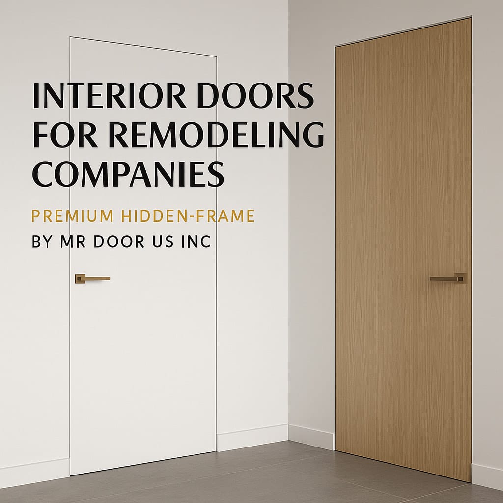Interior doors for remodeling companies by MR DOOR US INC